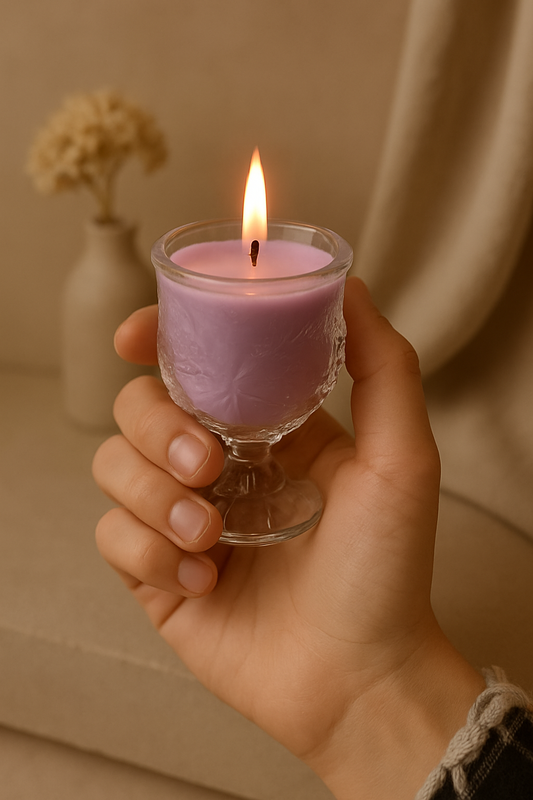 Hand-Poured Lavender Glow Candle