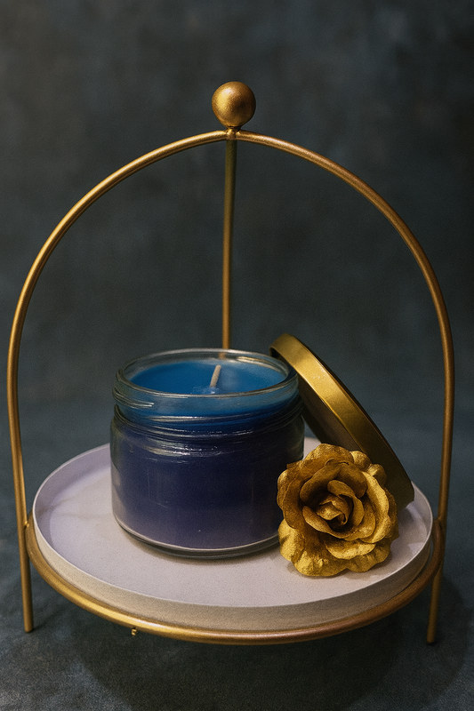 Classic Jar Candle (Midnight Blue, Premium Glass Jar with Lid)