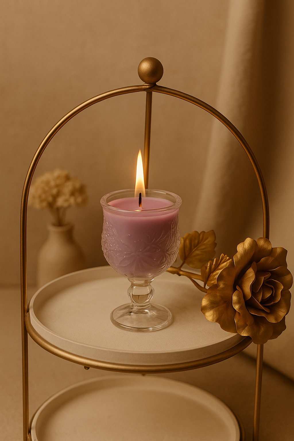Hand-Poured Lavender Glow Candle